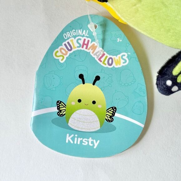 Kristy the Butterfly Squishmallow Clip 3.5” Plushie Collectible New with Tags - Picture 4 of 5